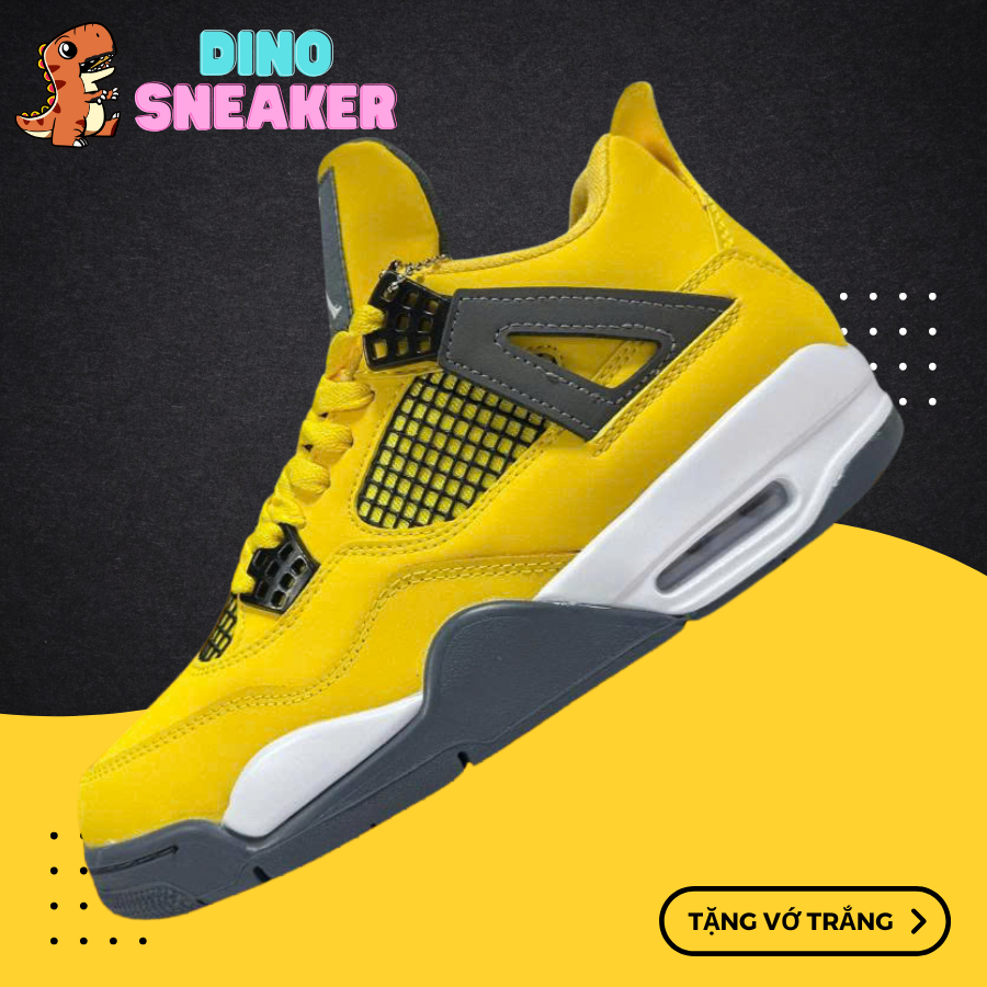 Giày Sneaker Mã Số 4 Tour Yellow Lightning,Vàng Full - DinoSneaker99