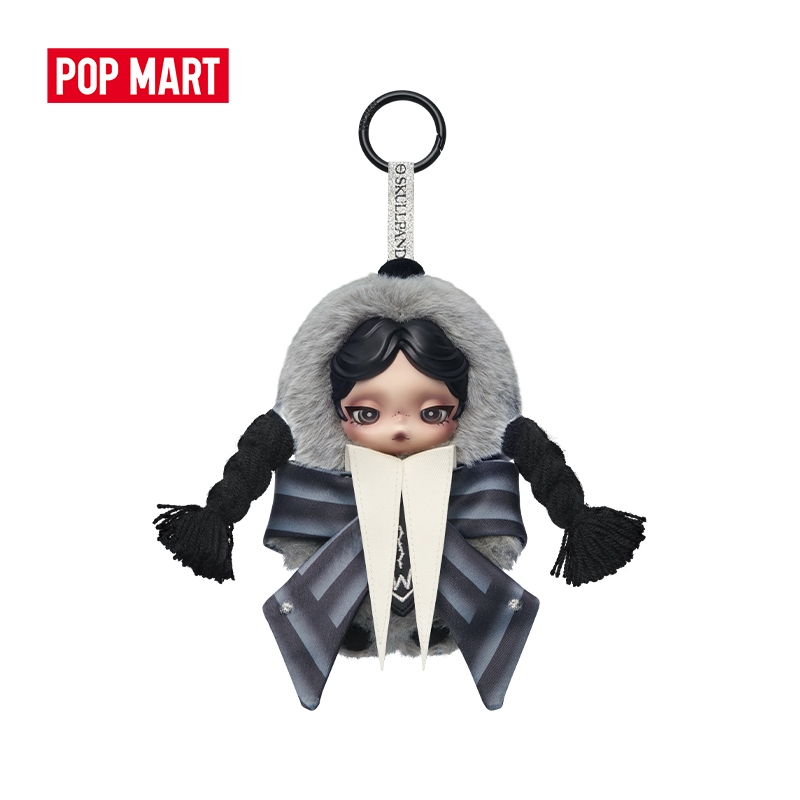 POP MART SKULLPANDA × Wednesday Plush（Nevermore Academy Uniform Version）