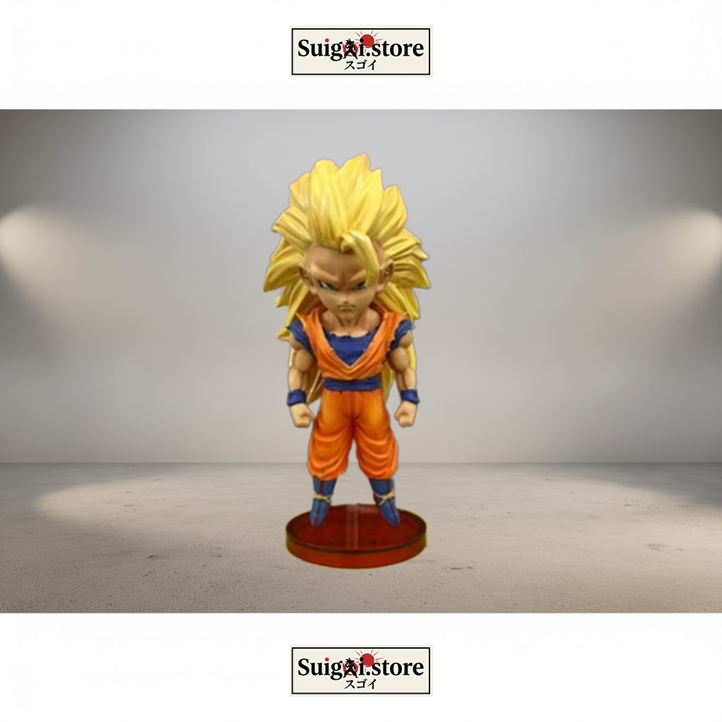 Mô hình Resin Goku SSJ3 (Super Saiyan 3) - League Studio - Dragon Ball - Figure Chibi Cao Cấp