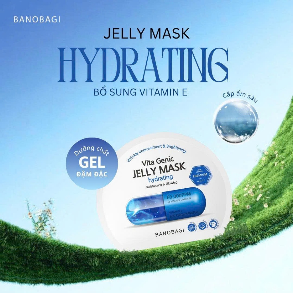 [TẶNG 5 NẠ NGỦ] Hộp 10 Miếng Mặt nạ Banobagi Vita Genic Jelly và Stem Cell Chăm sóc da dưỡng sáng Hàn Quốc Chính Hãng | BigBuy360 - bigbuy360.vn