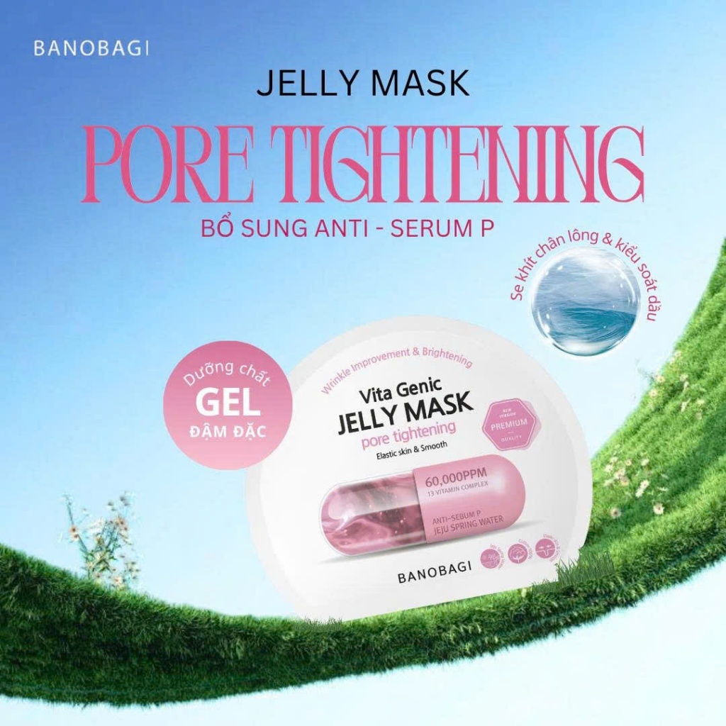 [TẶNG 5 NẠ NGỦ] Hộp 10 Miếng Mặt nạ Banobagi Vita Genic Jelly và Stem Cell Chăm sóc da dưỡng sáng Hàn Quốc Chính Hãng | BigBuy360 - bigbuy360.vn