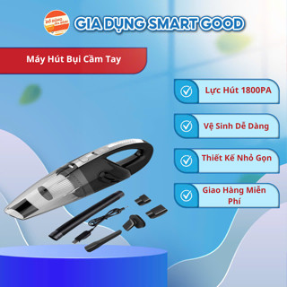 Máy Hút Bụi Cầm Tay Không Dây 5IN1, Lực Hút 18000PA Siêu Khỏe Công Suất 120W, Hút bụi cầm tay không dây khoẻ