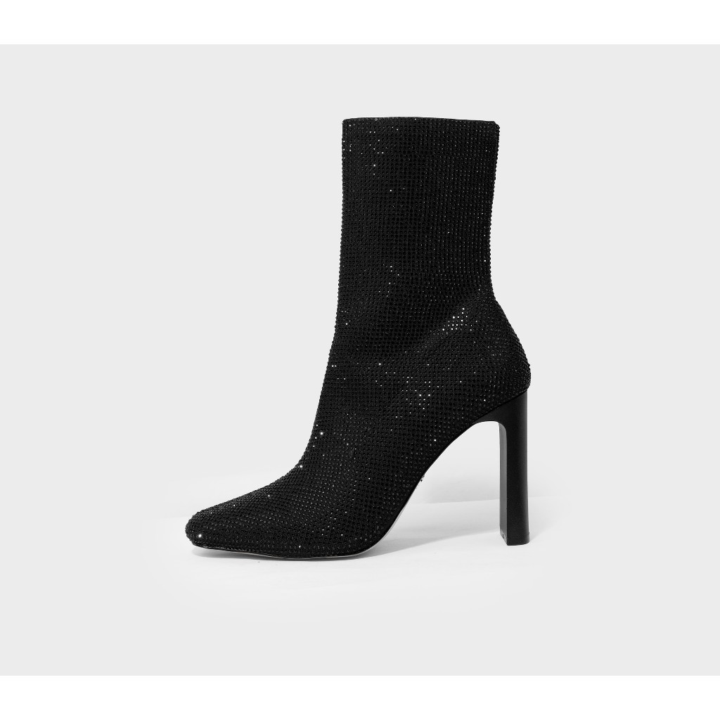 Boots Lửng Cao Gót Aldo (ánh đen) Chính Hãng Lẻ Size