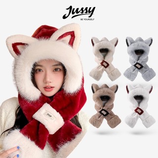  Mũ Len Trùm Đầu Tai Cáo JML12 Jussy Official Kèm Khăn Choàng Cổ Đa Năng Siêu Ấm Dễ Thương Chống Gió Lạnh Mùa Đông 