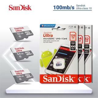  Thẻ nhớ MicroSDHC MicroSDxC Sandisk Ultra 16GB 32GB 64GB 128GB Class 10 upto 100MB s 