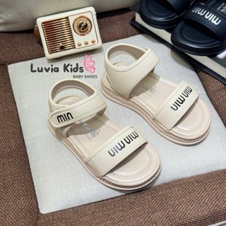 Dép sandal quai hậu bé gái cao cấp đế cao thiết kế basic Luvia Kids 17LK