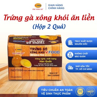 Trứng gà xông khói V.Food ăn liền tiện lợi mở gói dùng ngay