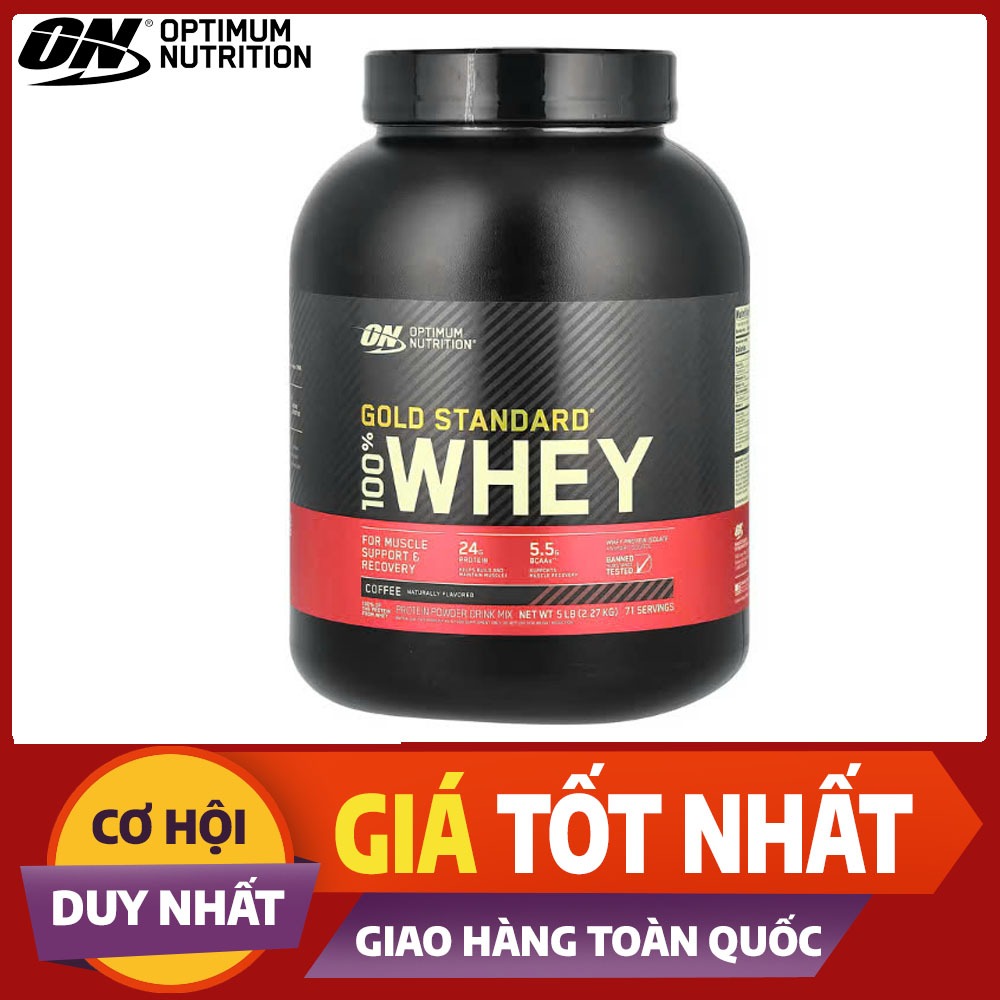 Optimum Nutrition Gold Standard 5lbs – Tăng Cơ Nhanh, Ít Béo