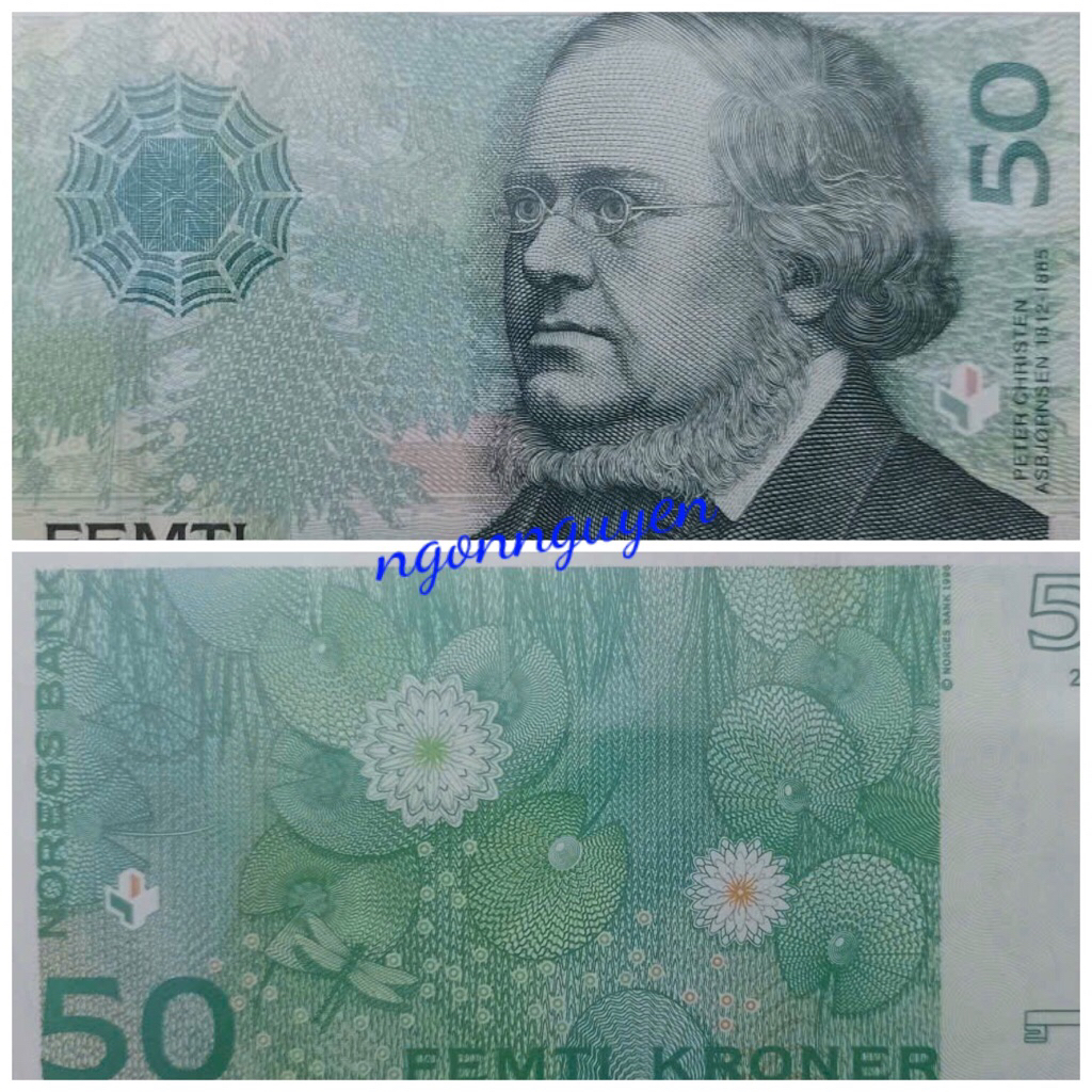 Sưu tầm 1 tờ 50 của Norway 1996-2015