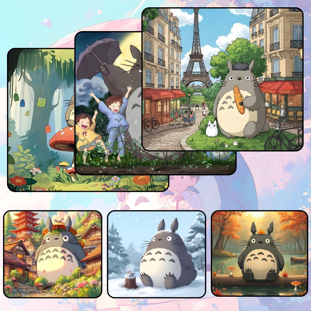 Bàn Di Chuột, Tấm Lót Chuột TOTORO GAMING SIZE 45x40cm / 35x30cm / 26x21cm Chống Trượt, Bền Đẹp