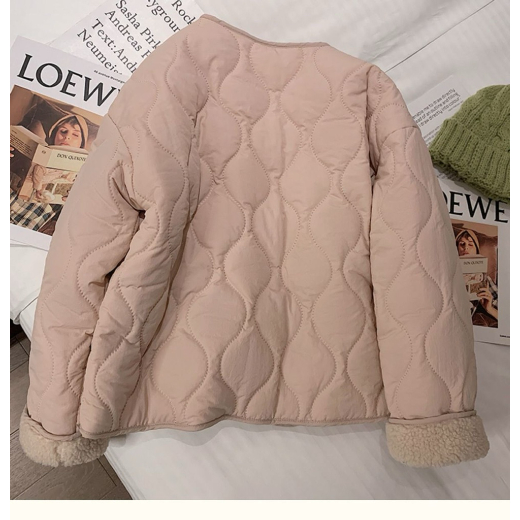 Áo phao chần bông pastel dáng ngắn | BigBuy360 - bigbuy360.vn