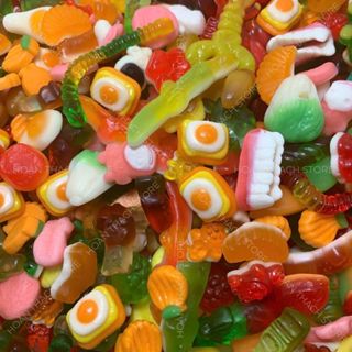  1Kg Kẹo Dẻo Chip Mix Hoa Quả – Ăn Vặt Mềm Dai Hình Cá Sấu Cà Rốt Cam Thỏ Dễ Thương HOÀN THẠCH STORE 