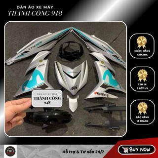 Dàn áo Exciter 150 Bạc Đen Tem Movistar | Hàng Chính Hãng chuẩn đời 2015–2023 | Tặng Tem + Baga + Sticker