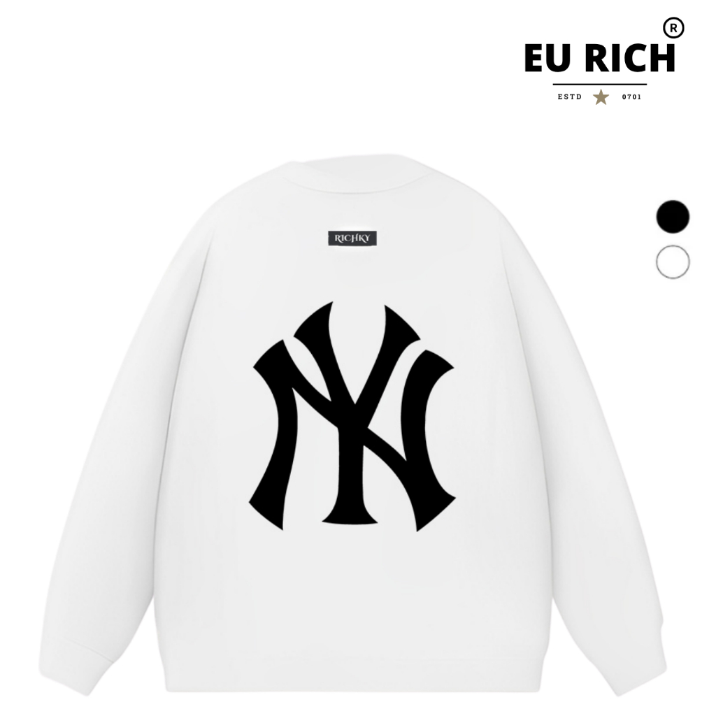 Áo Sweater Eu Rich Premium Nỉ Ny Mlb Big Logo