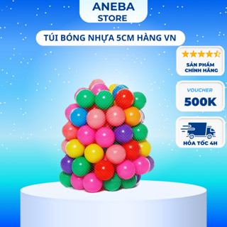   Hỏa Tốc  Túi 100 Quả Bóng Nhựa Quây Bóng Lều Bóng Cho Bé Vui Chơi Aneba.Store 