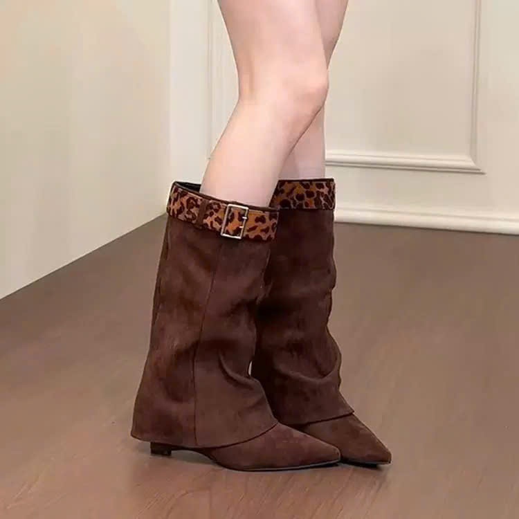 Bốt nữ mũi nhọn thời trang da lộn cao cấp 2025 fullbox Jabel | BigBuy360 - bigbuy360.vn