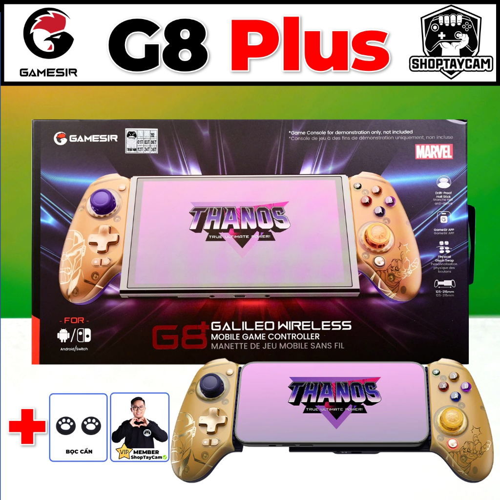 Tay Cầm Gamesir G8 Plus Thanos - Tay Cầm Chơi Game Điện Thoại  Không Dây Cho Android, IOS, Switch,PC