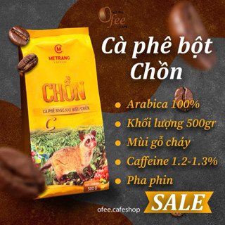 Cà Phê Mê Trang Chồn Rang Xay Cao Cấp  C   TẶNG 1 PHIN 1Kg  - Túi bột 500G - Đậm đà truyền thống 