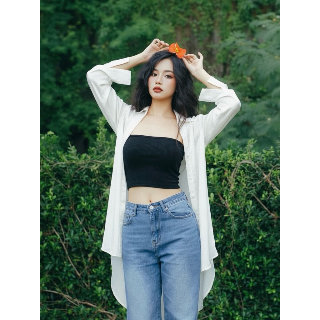 Áo tube, áo ống thun gân