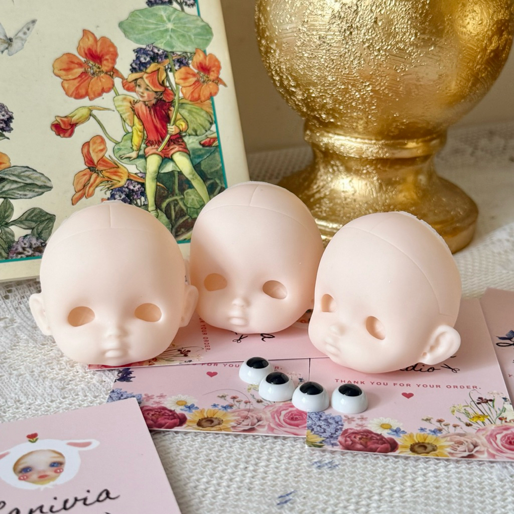 ĐẦU BÚP BÊ CHƯA FACEUP [TẶNG KÈM MẮT ĐEN]