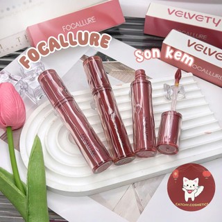   FOCALLURE  Son Kem Nhung FOCALLURE Mềm Mịn Vỏ Hồng Đỏ Airy Velvet LipCream 2g  FA-L15  