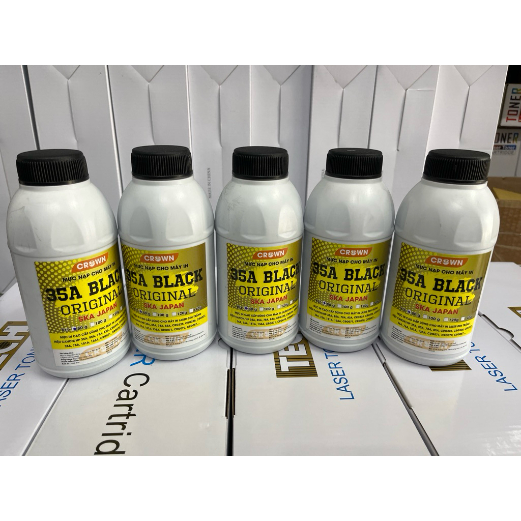 Combo 5 chai mực nạp chuyên dòng hộp mực 35a-79a-48a-cf348a