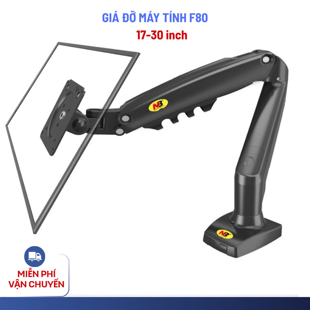 Giá đỡ màn hình máy tính NB F80 (17-30 inch ) - Xoay 360 - Hàng nhập khẩu.- North Bayou