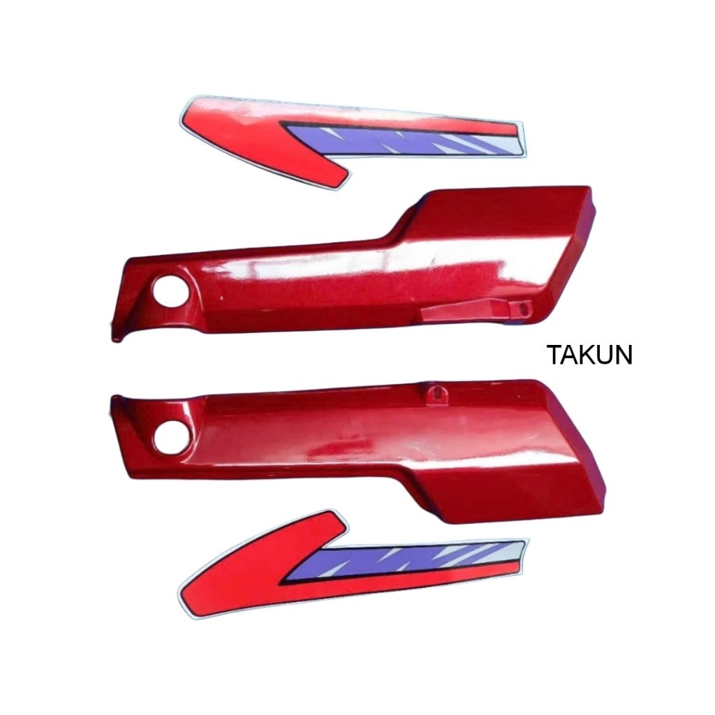 Nhựa ốp cốp lớn + tem xe WIN 100cc đời 96... màu đỏ