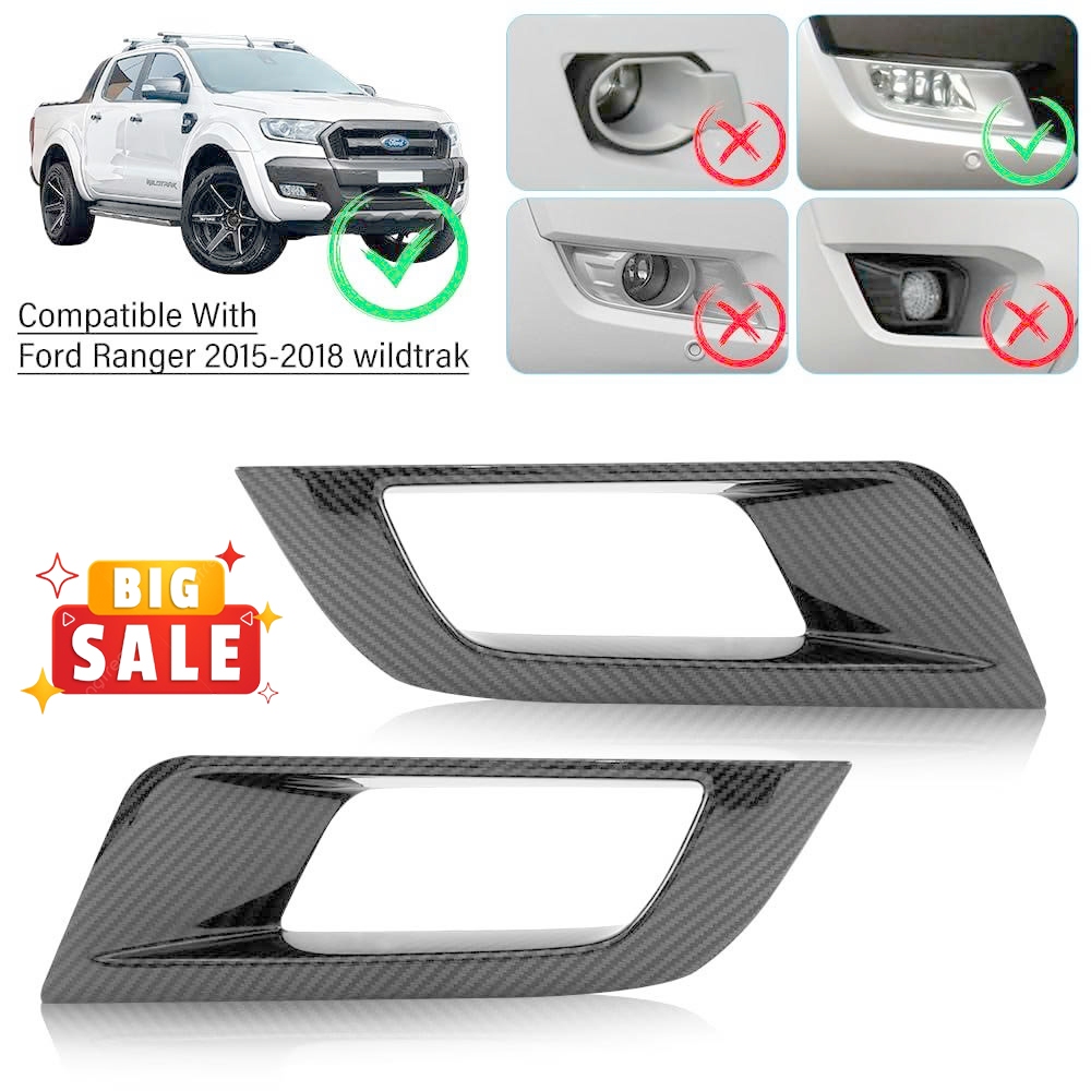 Ốp Viền Đèn Gầm Trước Ranger 2015 2016 2017 2018 ( Bản Wildtrak ) - Ốp Bảo Vệ Gầm Trước Ford Ranger