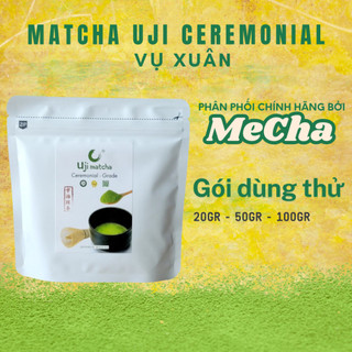  Bột Matcha Uji Ceremonial Grade Vụ Xuân Chính Hãng Công Nghệ Nhật Bản Pha Chế Latte Làm Bánh 20gr - 50gr - 100gr - 500g 