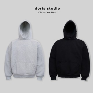   Deal mở bán  Doris   Hoodie trơn Doris basic vải CVC 420gsm nỉ bông dày đứng form   form Boxy 