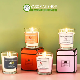  Nến Thơm VaromaS NEN09 50g Sáp Đậu Nành Tinh Dầu Thiên Nhiên Thư Giãn Phòng 