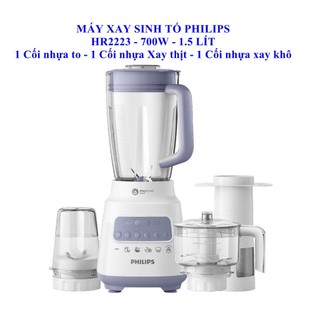 Máy xay sinh tố philips hr2223 - 700w - 1.5 lít - hàng chính hãng, bảo hành toàn quốc