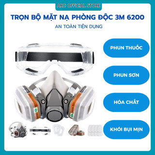  Trọn Bộ Mặt Nạ 6200 7 Chi Tiết Phun Sơn Hóa Chất Trừ Sâu Sử Dụng Nghề Mộc Xi Măng 