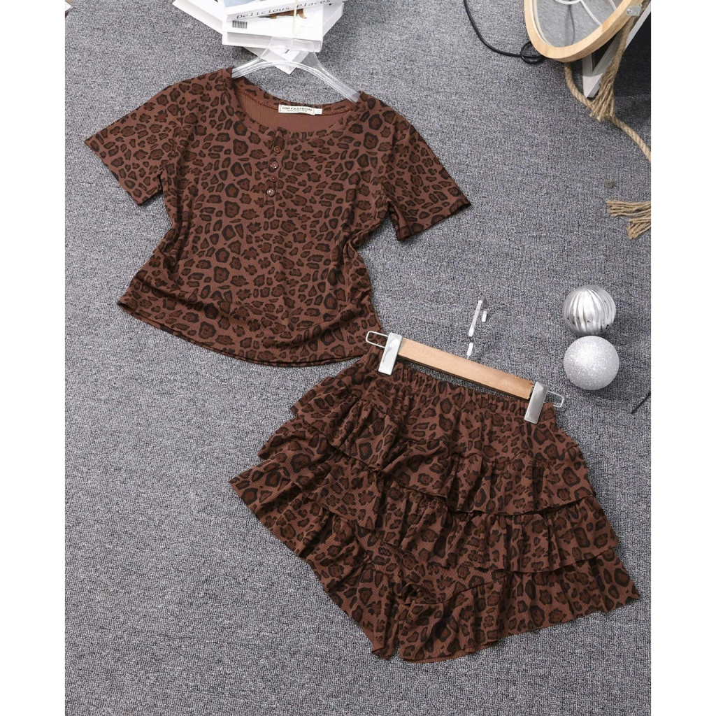 SET Thun Tăm, Set Áo Tay Ngắn Hoa Nhí mix QUÀN TẦNG VÁY Bigsize 45-85kg | BigBuy360 - bigbuy360.vn