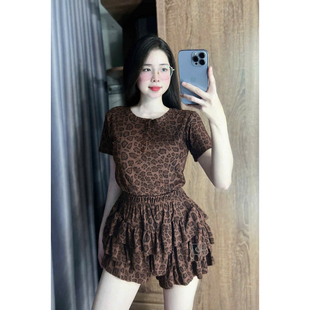 SET Thun Tăm, Set Áo Tay Ngắn Hoa Nhí mix QUÀN TẦNG VÁY Bigsize 45-85kg | BigBuy360 - bigbuy360.vn