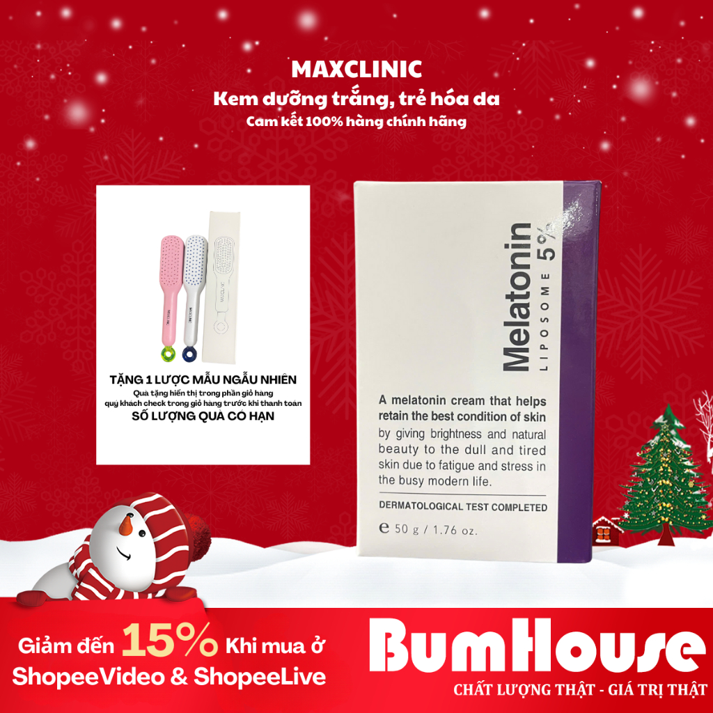 Kem Dưỡng Giảm Lão Hóa Maxclinic Time Return 5% Melatonin/ 7% Melatonin Liposome Melatoninshot Cream 5 | BigBuy360 - bigbuy360.vn