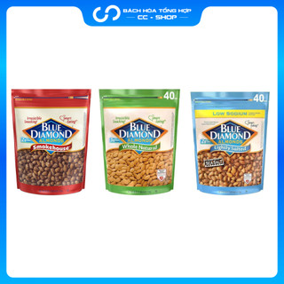    Hàng Mỹ   1,1kg Hạt Hạnh Nhân Mỹ Blue Diamond Almonds Whole Natural Raw Snack Nuts 
