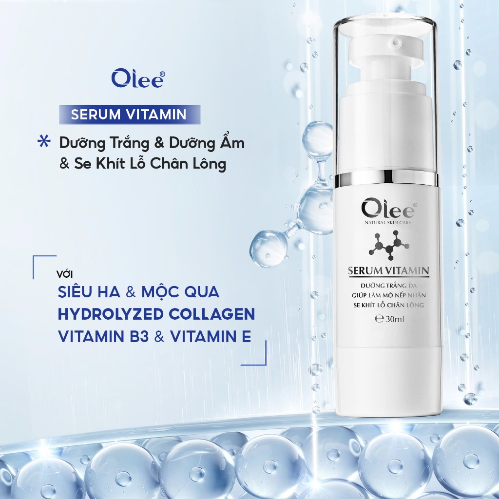Serum Vitamin Hỗ Trợ Dưỡng Ẩm và Sáng Da Olee | Hydrolyzed Collagen | HA Dưỡng Ẩm | Vitamin B3