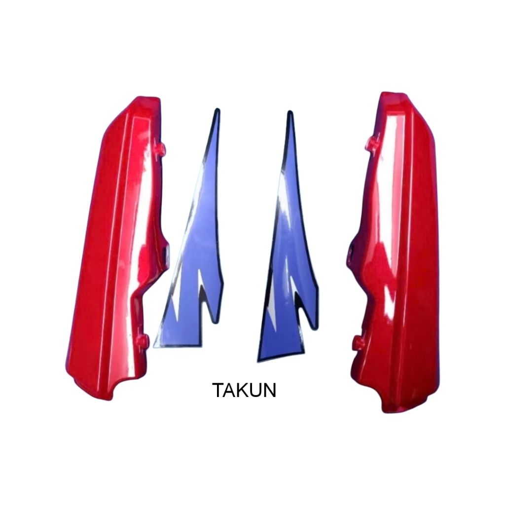 Nhựa ốp cốp nhỏ + tem xe WIN 100cc đời 98... màu đỏ