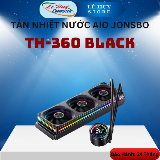 Tản Nhiệt Nước AIO Jonsbo TH-360 Black (ARGB, Hiển Thị Nhiệt Độ) - Hàng Chính Hãng