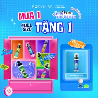   MUA 1 TẶNG 1  Body Mist Unisex Cho Nam Nữ Đi Học Đi Làm Bodymist Chính Hãng Lưu Hương 6H BODYMISS 