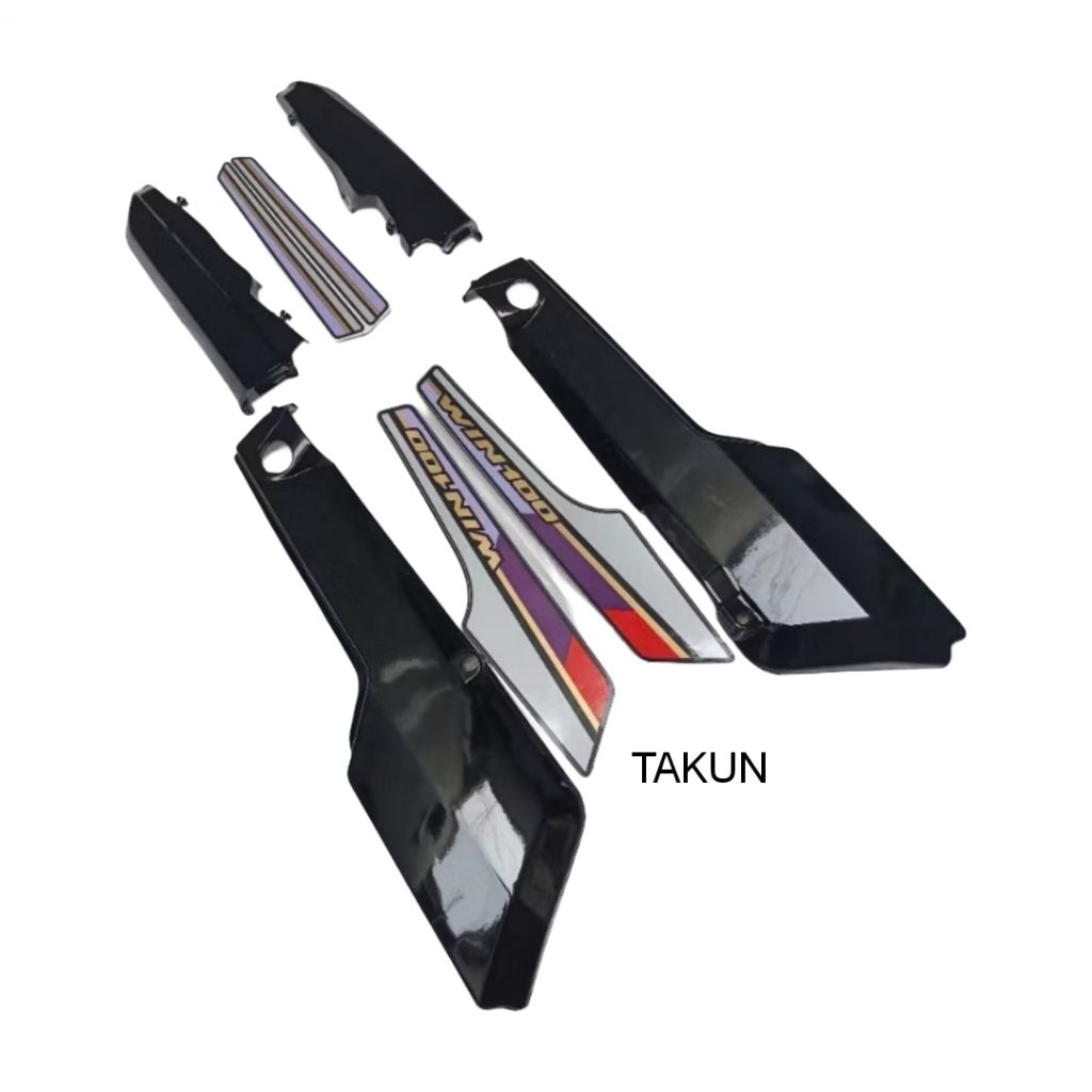 Nhựa ốp cốp + tem xe WIN 100cc đời 94...đen tem tím