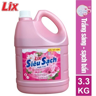Nước giặt lix siêu sạch hương hoa anh đào 3.3kg n2505