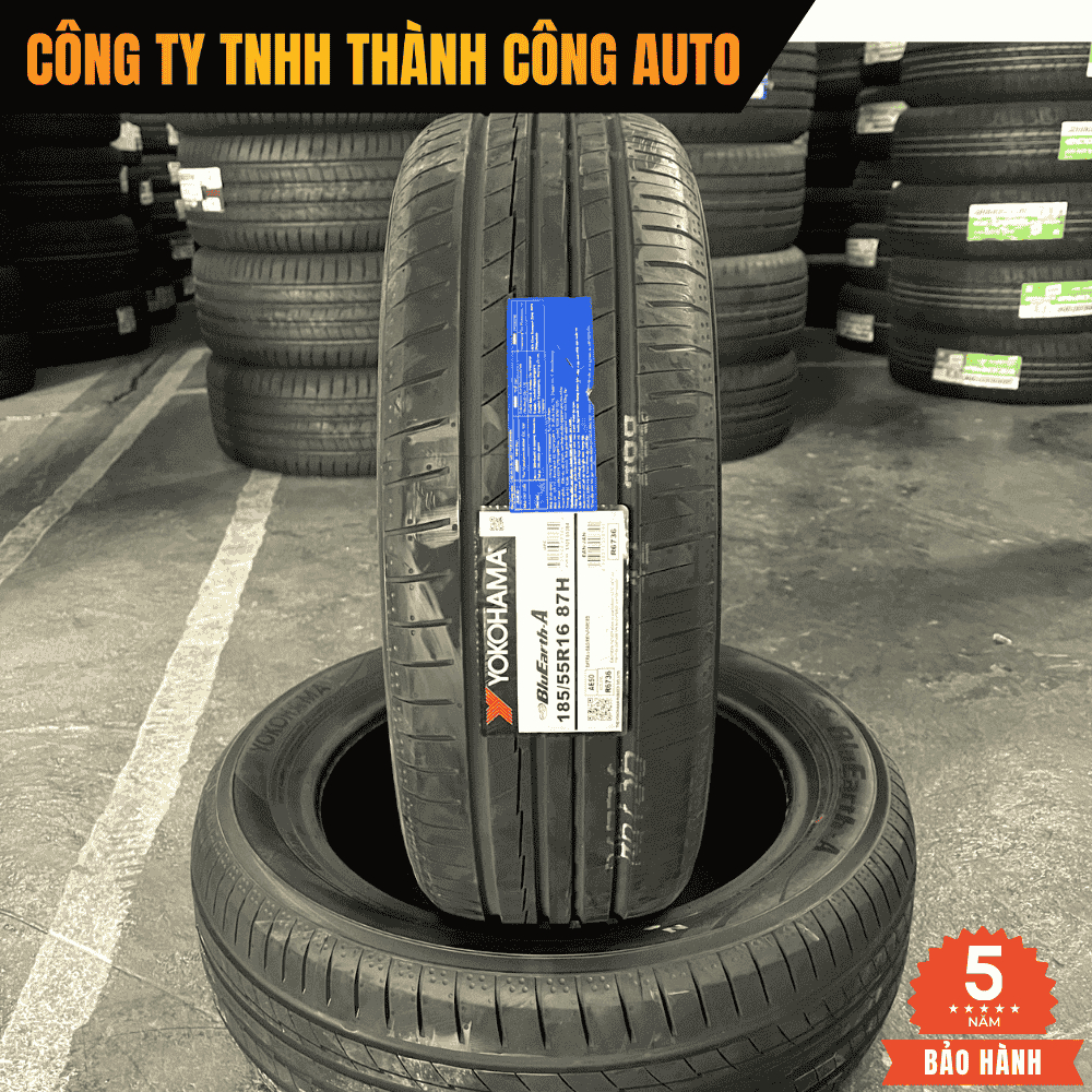 [XẢ] Lốp 185/55R16 BẢO HÀNH 5 năm- Lốp theo xe Honda City - Lốp 185 55 R16 Vỏ Honda City YOKOHAMA