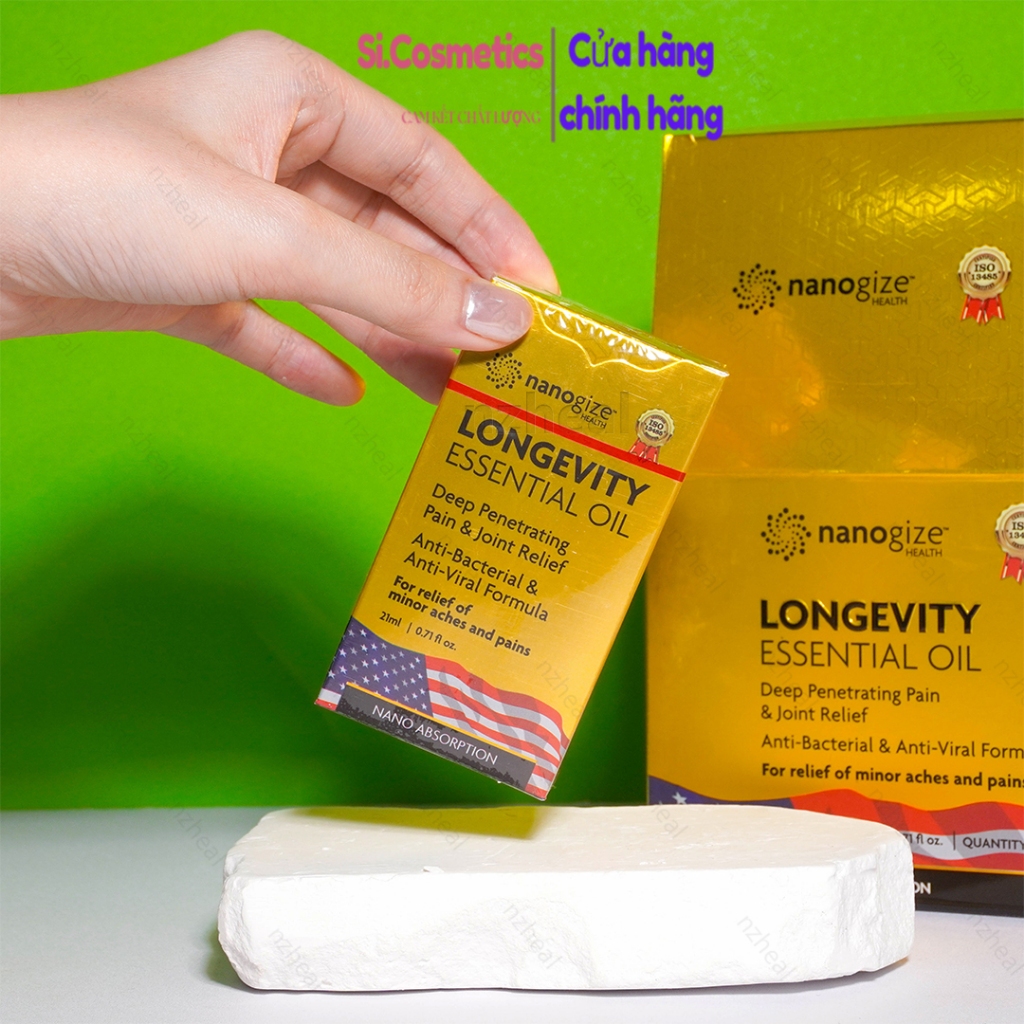 Dầu gió vàng Nanogize Longevity Essential Oil 21ml