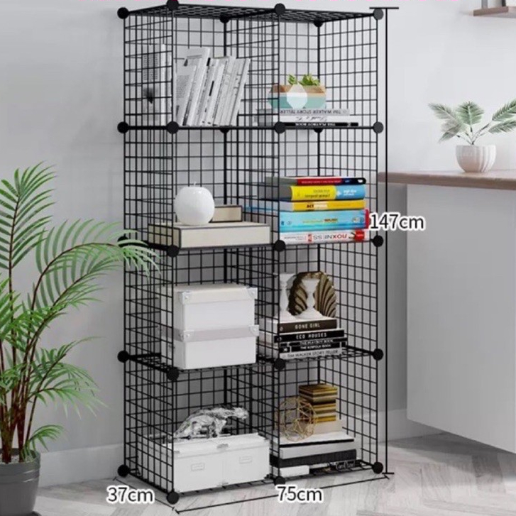💥TỦ GHÉP LƯỚI SẮT ĐA NĂNG 8 Ô.