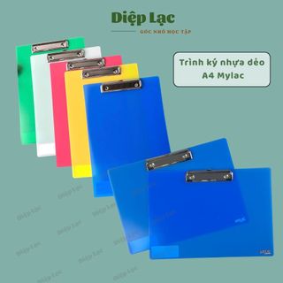 (2c) Trình ký A4 Mylac Nhựa Dẻo – Ngang/Dọc – Kẹp Hồ Sơ A4, Tài Liệu cho văn phòng- vpp Diệp Lạc