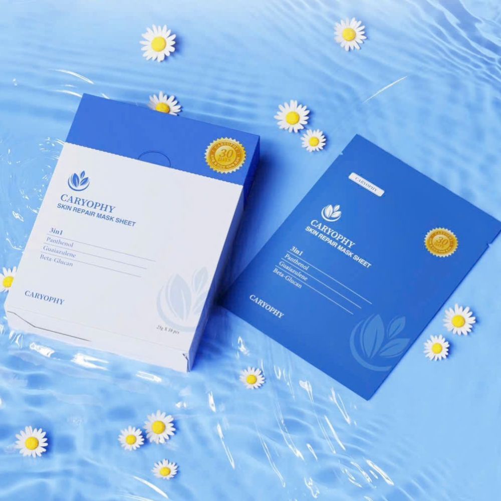 Ảnh 7 của Hộp mặt nạ Caryophy Portulaca Mask Sheet giảm mụn, giảm thâm