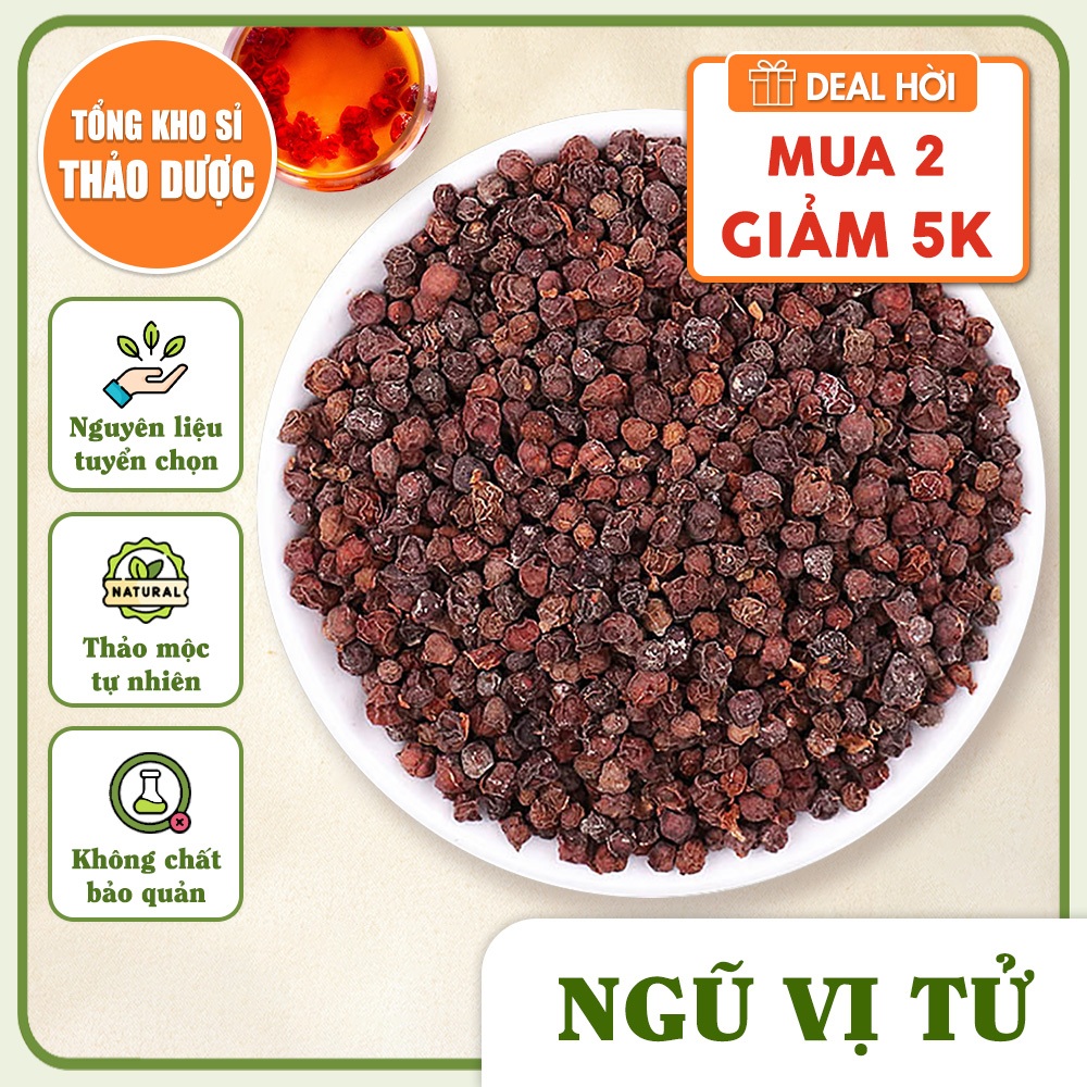Ngũ vị tử 500g, hạt ngũ vị đỏ đẹp, nguyên chất, sạch, không lẫn tạp chất - Tổng Kho Sỉ Thảo Dược